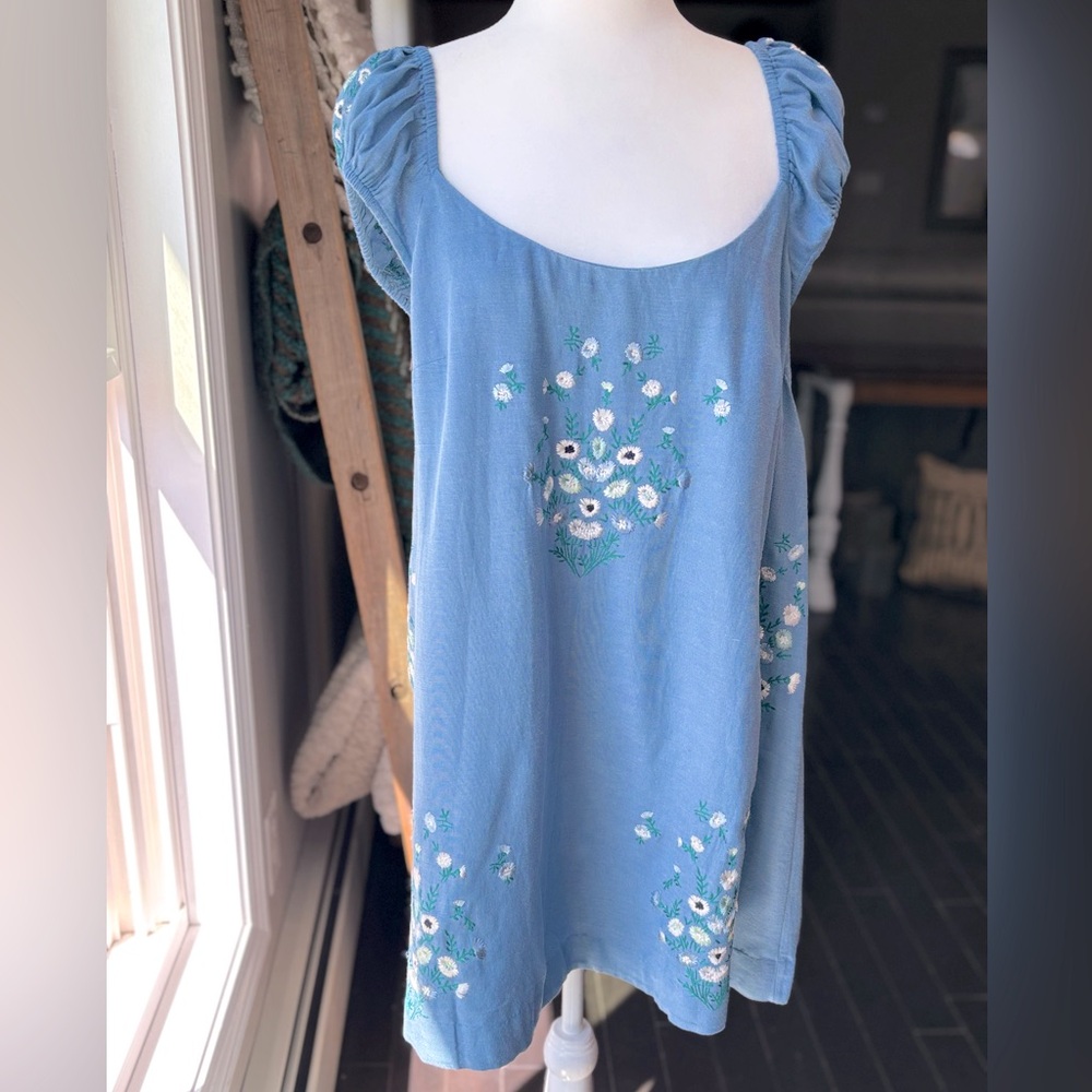 Free People Wildflower Embroidered Minidress - Picture 9 of 15